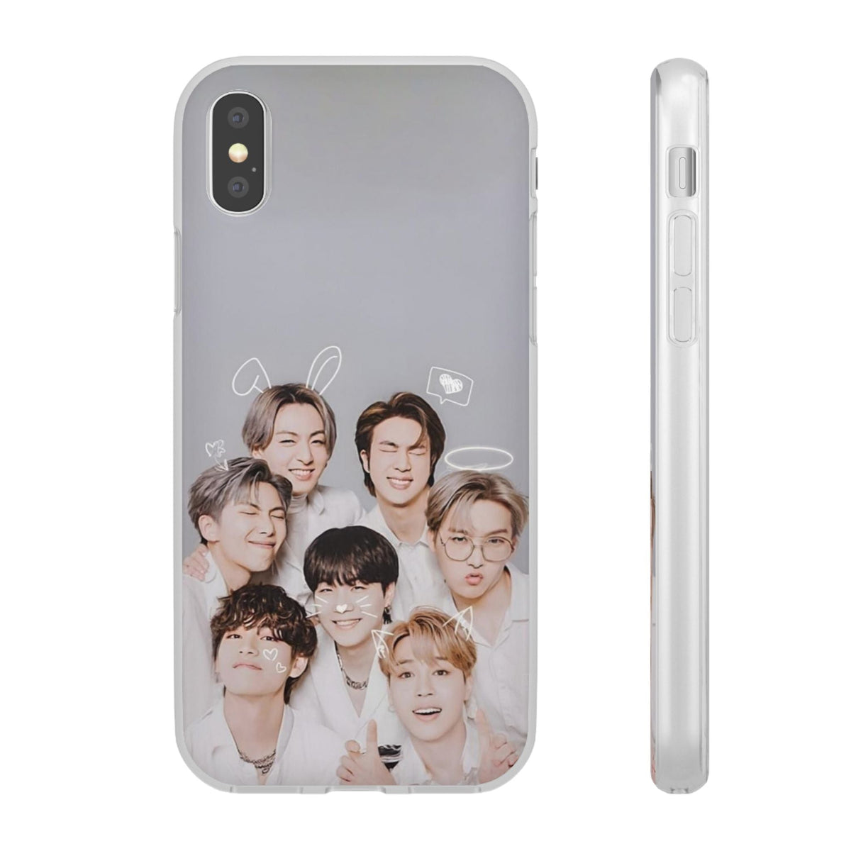 BTS OT7 Cuties Cell Phone Case - iPhone, Samsung and Custom Covers - K - Pop Phone Covers, Gifts for Fans, Stylish Cell Phone Accessories - Beyond The Shoppe