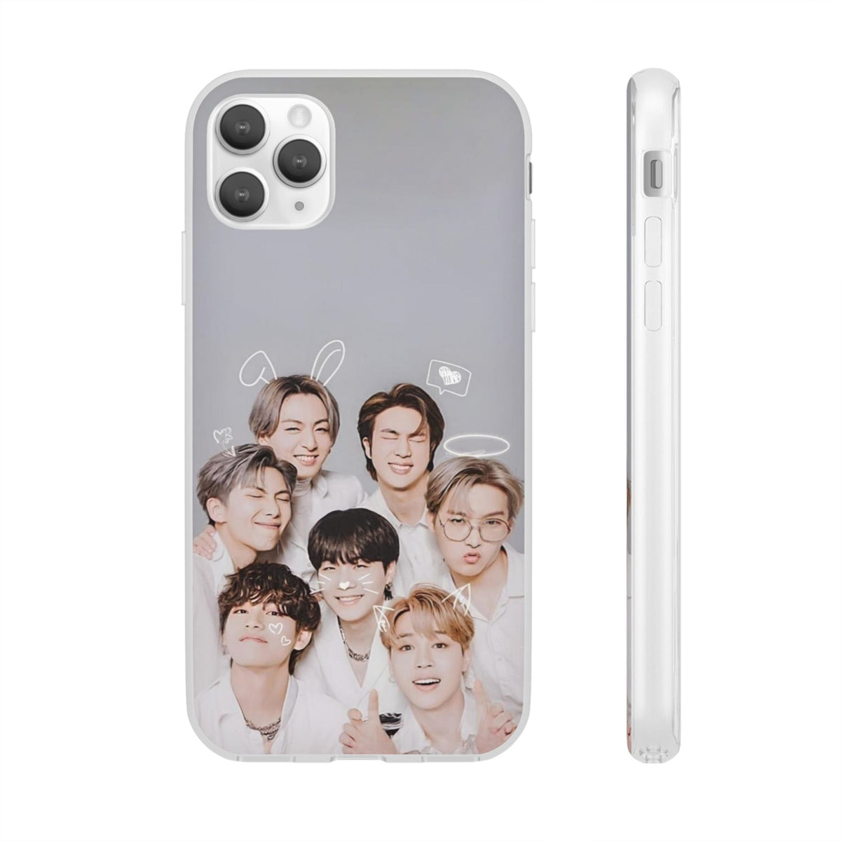 BTS OT7 Cuties Cell Phone Case - iPhone, Samsung and Custom Covers - K - Pop Phone Covers, Gifts for Fans, Stylish Cell Phone Accessories - Beyond The Shoppe