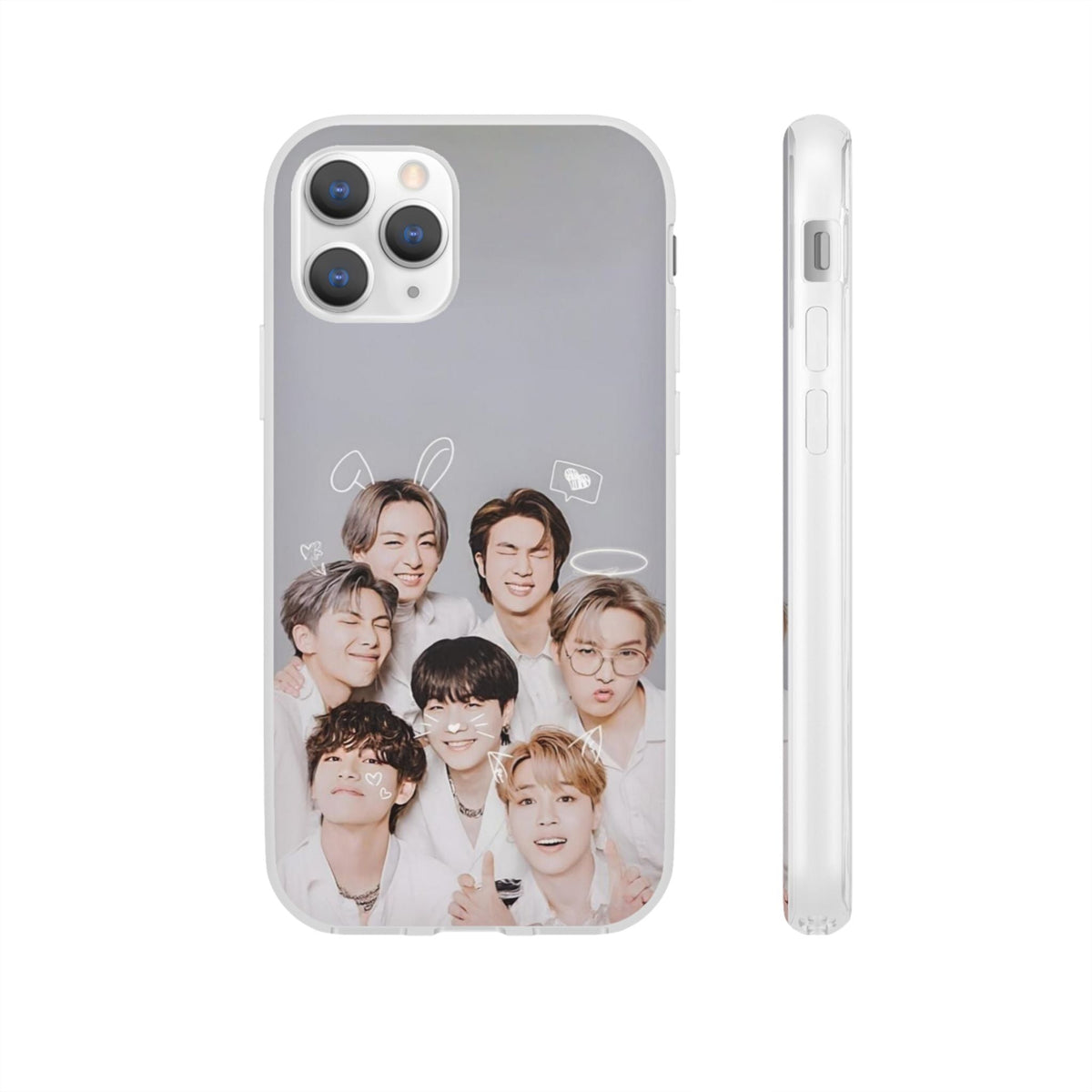 BTS OT7 Cuties Cell Phone Case - iPhone, Samsung and Custom Covers - K - Pop Phone Covers, Gifts for Fans, Stylish Cell Phone Accessories - Beyond The Shoppe