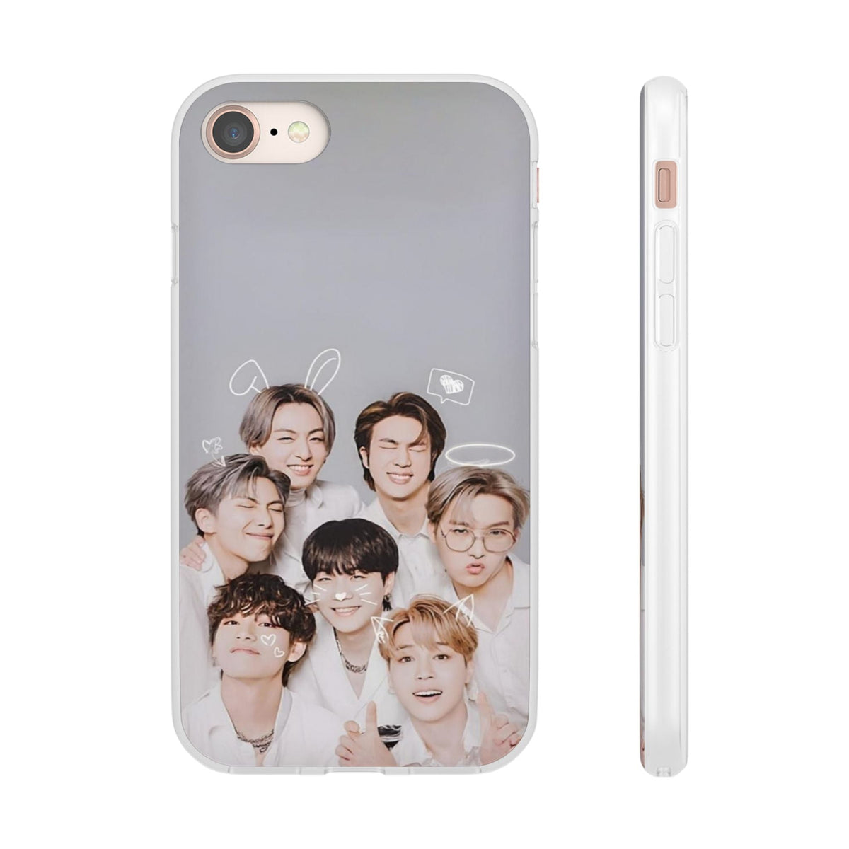 BTS OT7 Cuties Cell Phone Case - iPhone, Samsung and Custom Covers - K - Pop Phone Covers, Gifts for Fans, Stylish Cell Phone Accessories - Beyond The Shoppe
