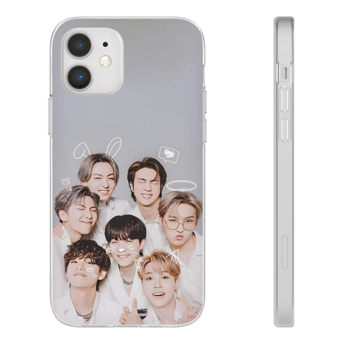 BTS OT7 Cuties Cell Phone Case - iPhone, Samsung and Custom Covers - K - Pop Phone Covers, Gifts for Fans, Stylish Cell Phone Accessories - Beyond The Shoppe