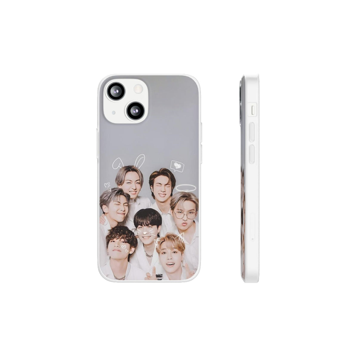 BTS OT7 Cuties Cell Phone Case - iPhone, Samsung and Custom Covers - K - Pop Phone Covers, Gifts for Fans, Stylish Cell Phone Accessories - Beyond The Shoppe