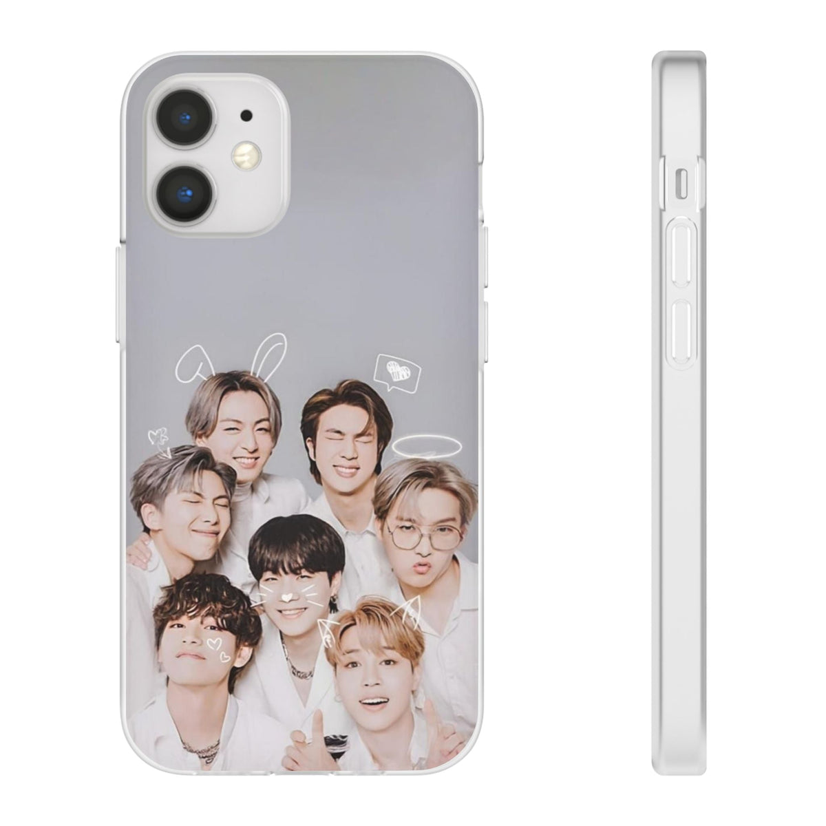 BTS OT7 Cuties Cell Phone Case - iPhone, Samsung and Custom Covers - K - Pop Phone Covers, Gifts for Fans, Stylish Cell Phone Accessories - Beyond The Shoppe