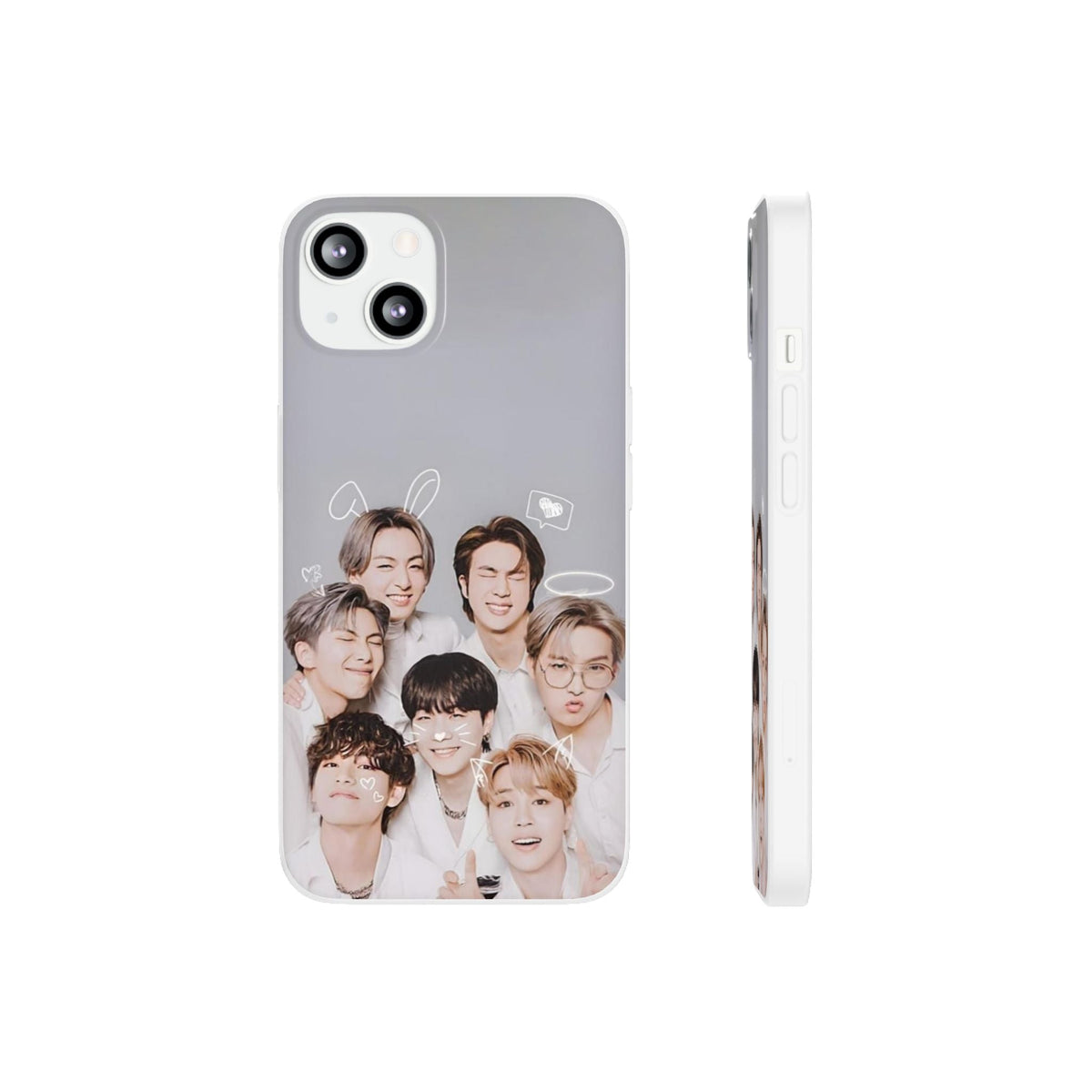 BTS OT7 Cuties Cell Phone Case - iPhone, Samsung and Custom Covers - K - Pop Phone Covers, Gifts for Fans, Stylish Cell Phone Accessories - Beyond The Shoppe