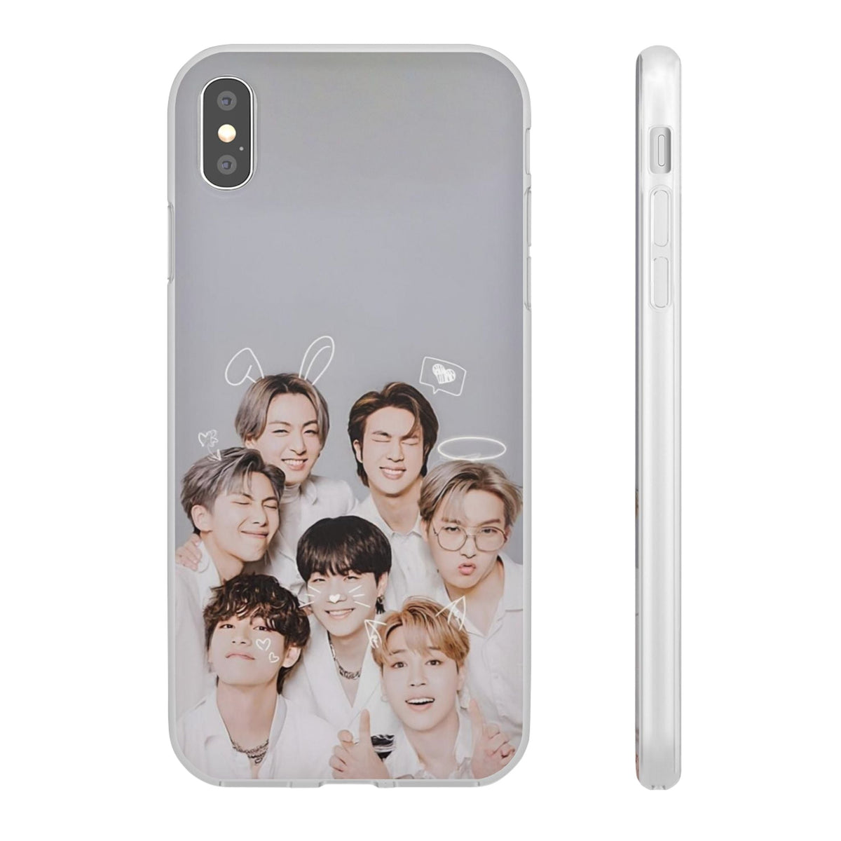 BTS OT7 Cuties Cell Phone Case - iPhone, Samsung and Custom Covers - K - Pop Phone Covers, Gifts for Fans, Stylish Cell Phone Accessories - Beyond The Shoppe