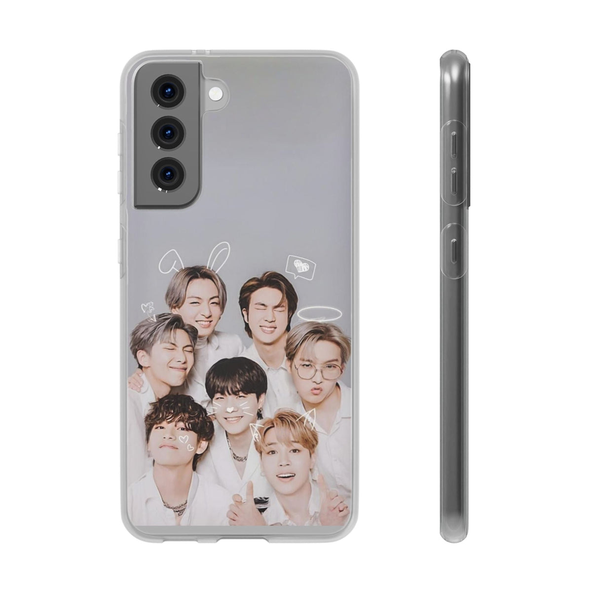BTS OT7 Cuties Cell Phone Case - iPhone, Samsung and Custom Covers - K - Pop Phone Covers, Gifts for Fans, Stylish Cell Phone Accessories - Beyond The Shoppe