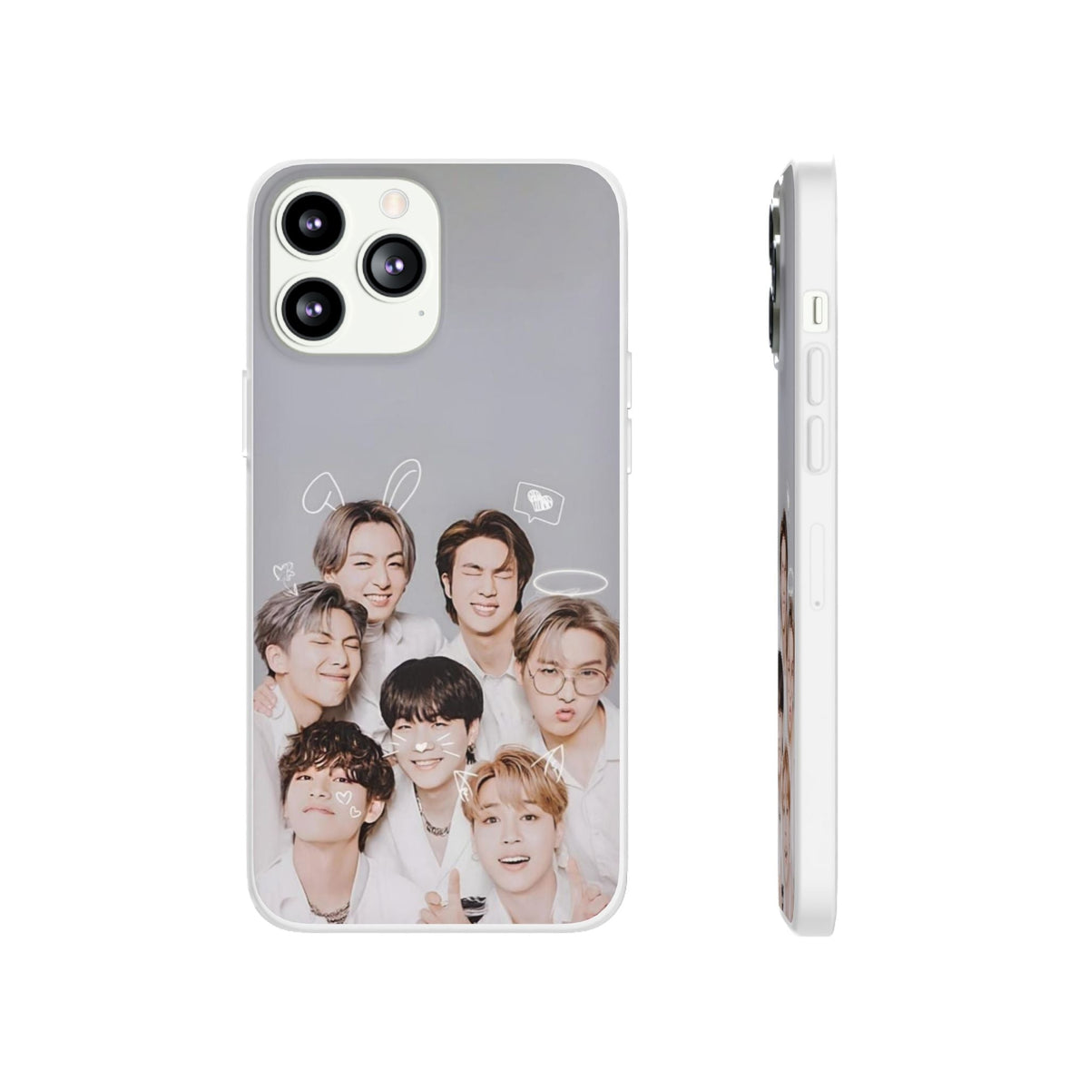 BTS OT7 Cuties Cell Phone Case - iPhone, Samsung and Custom Covers - K - Pop Phone Covers, Gifts for Fans, Stylish Cell Phone Accessories - Beyond The Shoppe