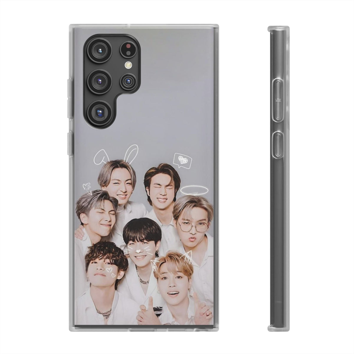 BTS OT7 Cuties Cell Phone Case - iPhone, Samsung and Custom Covers - K - Pop Phone Covers, Gifts for Fans, Stylish Cell Phone Accessories - Beyond The Shoppe