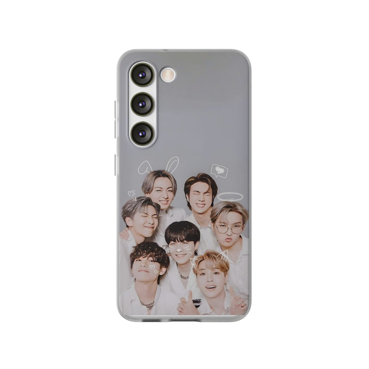 BTS OT7 Cuties Cell Phone Case - iPhone, Samsung and Custom Covers - K - Pop Phone Covers, Gifts for Fans, Stylish Cell Phone Accessories - Beyond The Shoppe