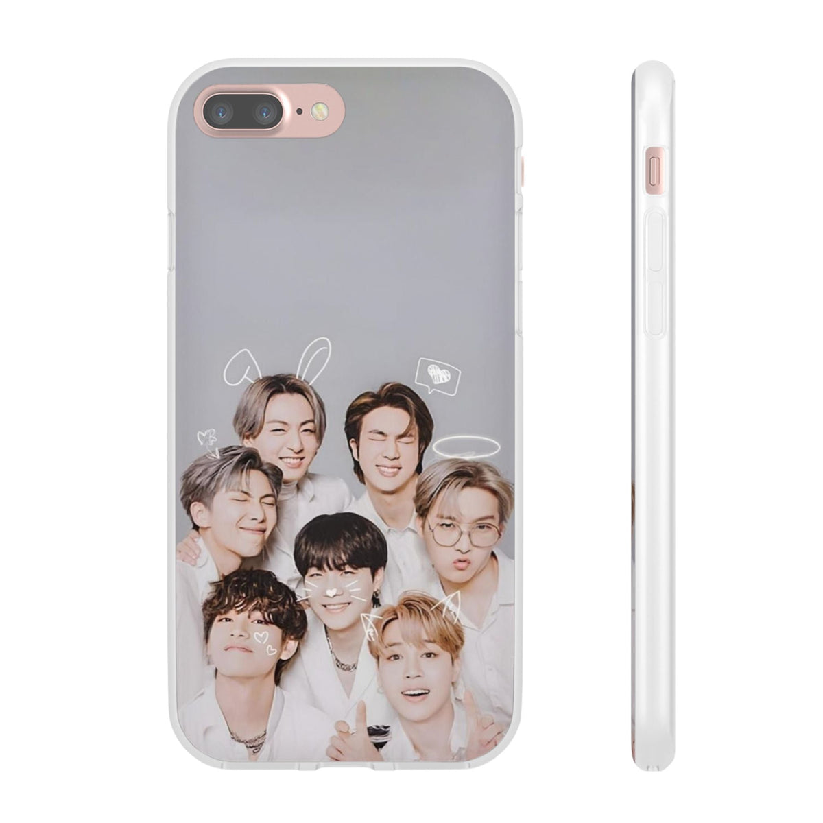 BTS OT7 Cuties Cell Phone Case - iPhone, Samsung and Custom Covers - K - Pop Phone Covers, Gifts for Fans, Stylish Cell Phone Accessories - Beyond The Shoppe