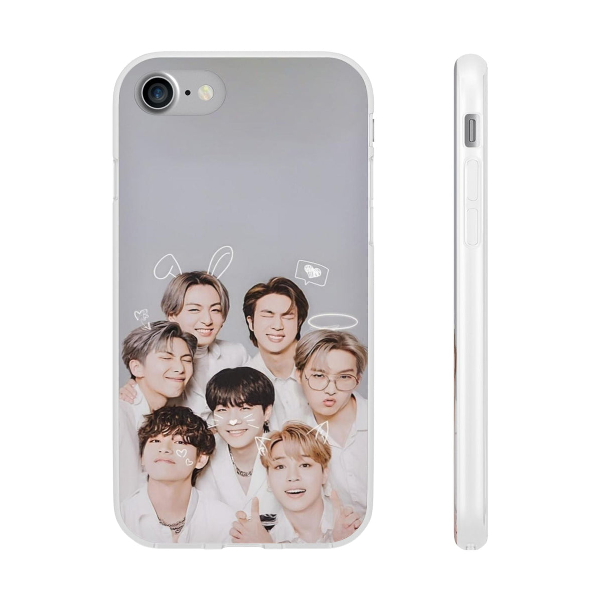 BTS OT7 Cuties Cell Phone Case - iPhone, Samsung and Custom Covers - K - Pop Phone Covers, Gifts for Fans, Stylish Cell Phone Accessories - Beyond The Shoppe
