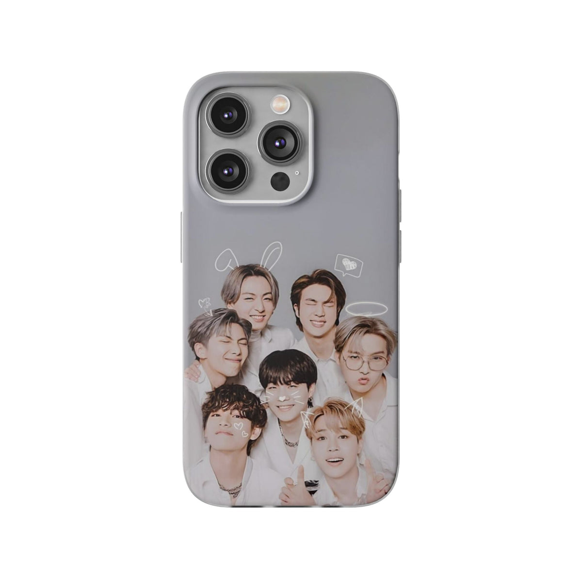 BTS OT7 Cuties Cell Phone Case - iPhone, Samsung and Custom Covers - K - Pop Phone Covers, Gifts for Fans, Stylish Cell Phone Accessories - Beyond The Shoppe