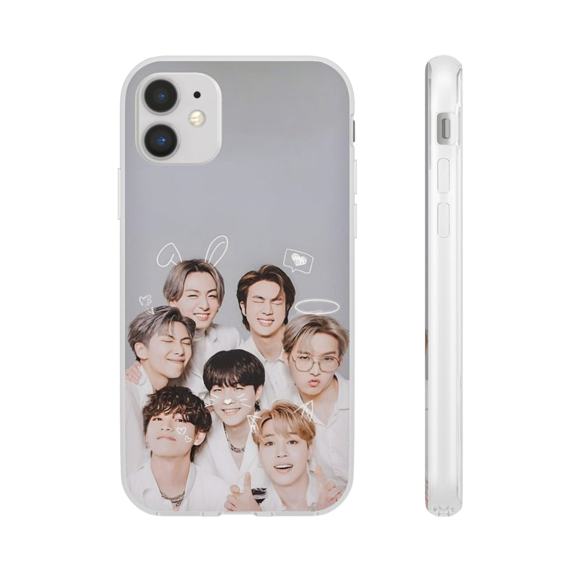 BTS OT7 Cuties Cell Phone Case - iPhone, Samsung and Custom Covers - K - Pop Phone Covers, Gifts for Fans, Stylish Cell Phone Accessories - Beyond The Shoppe