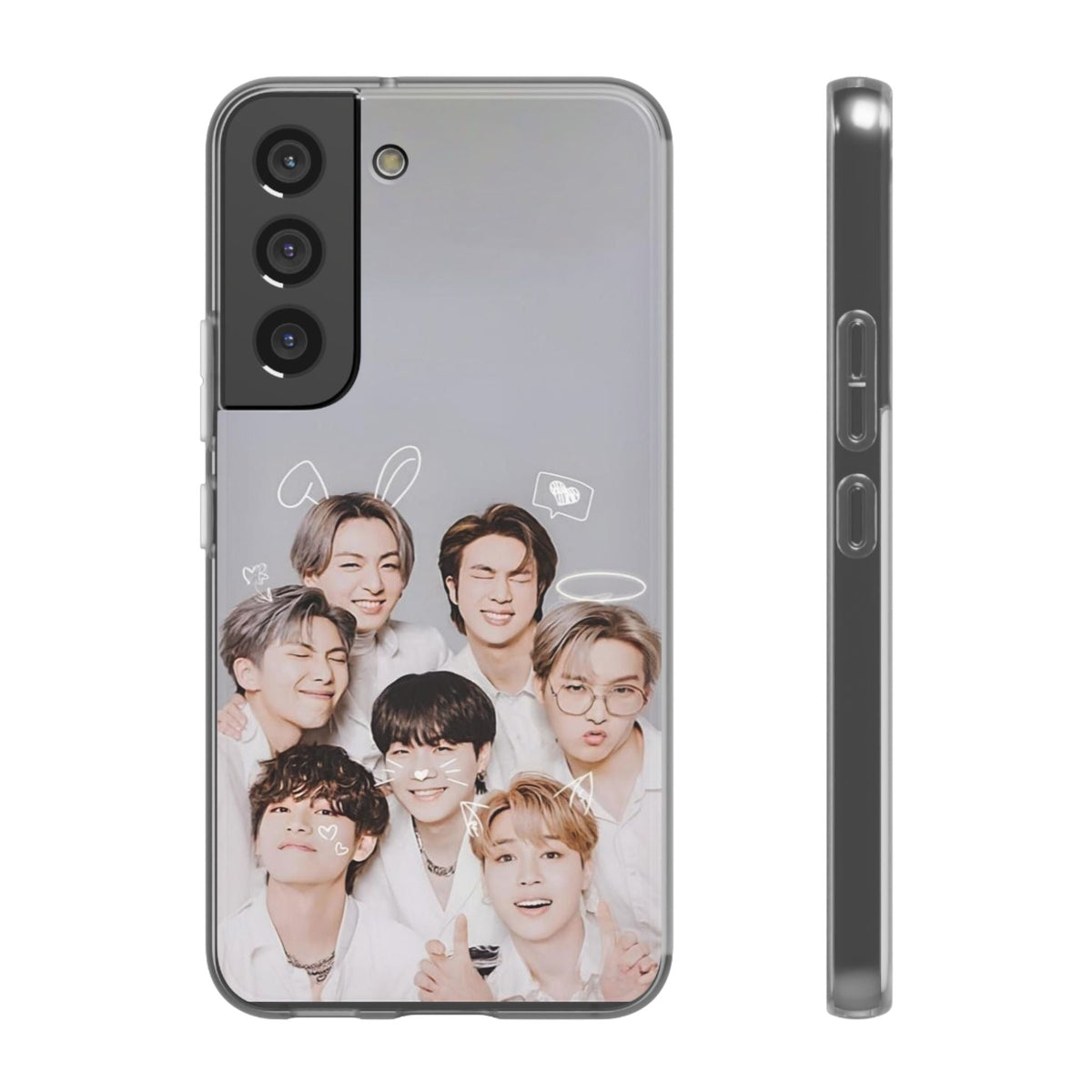 BTS OT7 Cuties Cell Phone Case - iPhone, Samsung and Custom Covers - K - Pop Phone Covers, Gifts for Fans, Stylish Cell Phone Accessories - Beyond The Shoppe