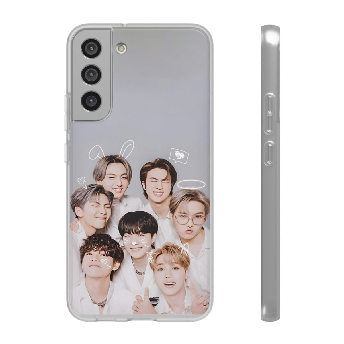 BTS OT7 Cuties Cell Phone Case - iPhone, Samsung and Custom Covers - K - Pop Phone Covers, Gifts for Fans, Stylish Cell Phone Accessories - Beyond The Shoppe
