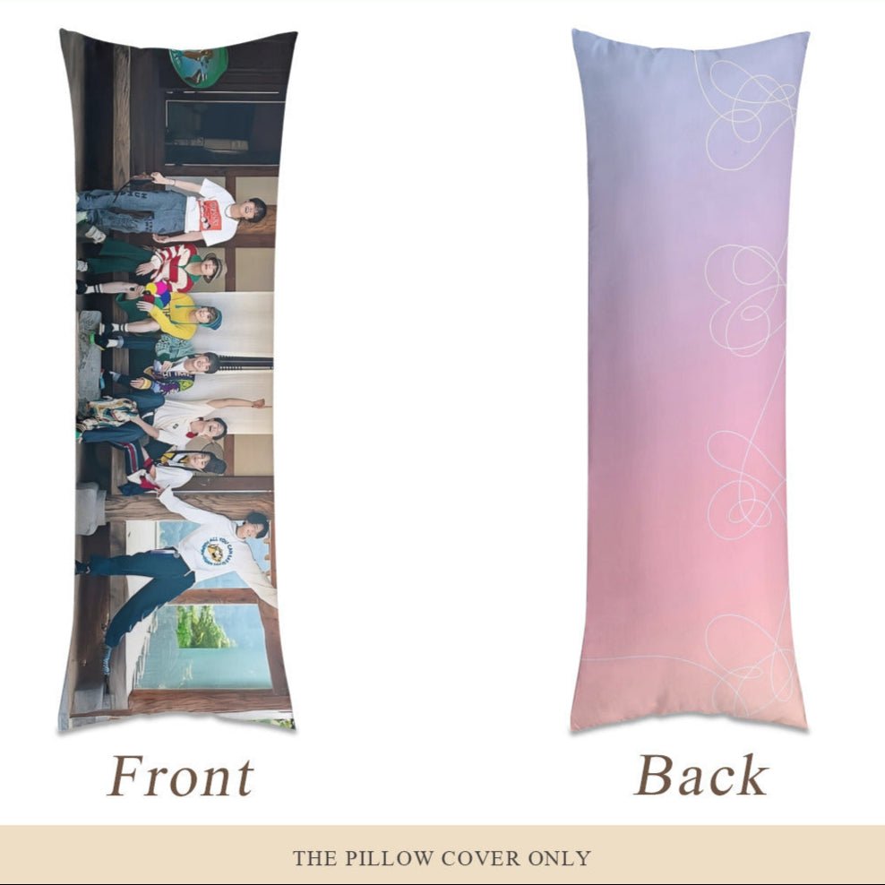 BTS OT7 Festa Full body pillow case with Love Yourself back side - Double sided pillowcase - in 3 sizes! Perfect ARMY Gifts! - Beyond The Shoppe
