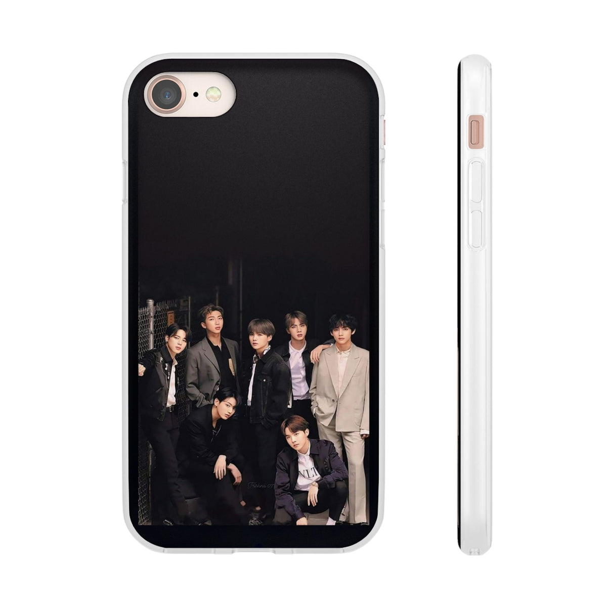 BTS OT7 Flexi Cell Phone Case - iPhone, Samsung and Custom Covers - K - Pop Phone Covers, Gifts for Fans, Stylish Cell Phone Accessories - Beyond The Shoppe