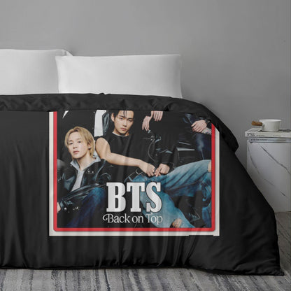 BTS OT7 Rolling Stones Magazine Cover Printed Duvet Cover 3 - Piece Set - Duvet with 2 pillowcases - in 4 sizes! - Beyond The Shoppe