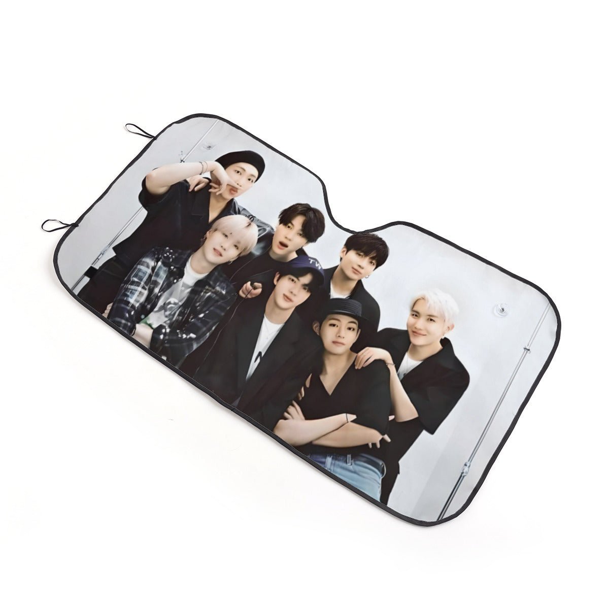 BTS OT7 Sun Shade - Windshield Cover - KPop Themed - Great gift! Car Window Shield - Windshield Protector - Beyond The Shoppe