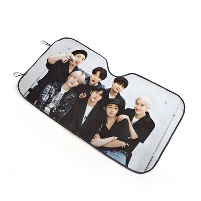 BTS OT7 Sun Shade - Windshield Cover - KPop Themed - Great gift! Car Window Shield - Windshield Protector - Beyond The Shoppe