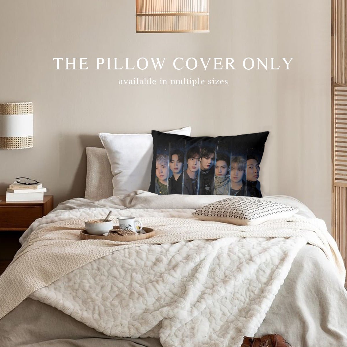 BTS OT7 themed Pillow sham - double sided pillow case - Pillowcase! Great KPOP Gift! - Beyond The Shoppe
