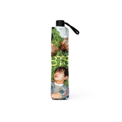 BTS OT7 Umbrella with BTS laying in the grass - RM, Jin, JHope, Suga, Jimin, V & JK - Beyond The Shoppe