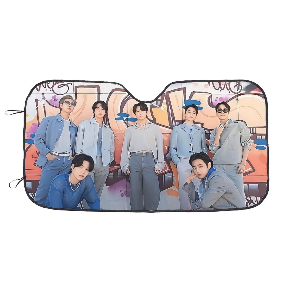 BTS OT7 Windshield Sun Shade - Car sun visor - Car sun visor - Car sun blocker - Windshield heat shield - Auto sunshade - Beyond The Shoppe