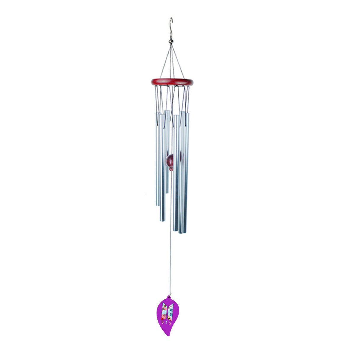 BTS Purple Aluminum Wind chimes - Great for your garden or patio! Kpop decor! - Beyond The Shoppe