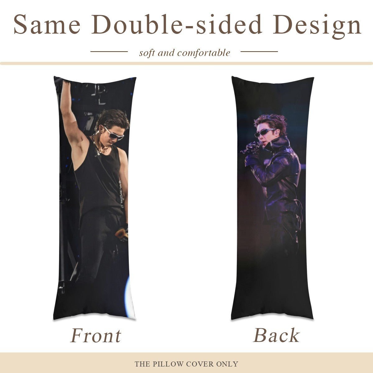 BTS RM Arirang Full Body Pillow Case - Double Sided with two different photos full body pillowcases - 3 sizes! Great Kpop gift idea! - Beyond The Shoppe