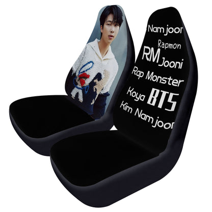 BTS RM - Namjoon Car Seat Microfiber Covers - Set of 2 - BTS car seat covers - bangtan army car accessories - ARMY gift - Beyond The Shoppe