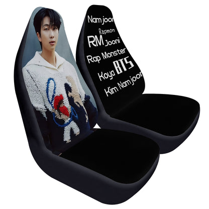 BTS RM - Namjoon Car Seat Microfiber Covers - Set of 2 - BTS car seat covers - bangtan army car accessories - ARMY gift - Beyond The Shoppe