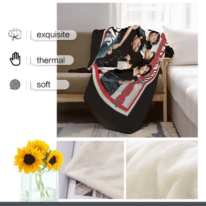 BTS Rolling Stone Magazine cover Flannel Breathable Blanket 4 Sizes! Blanket Throw - Beyond The Shoppe