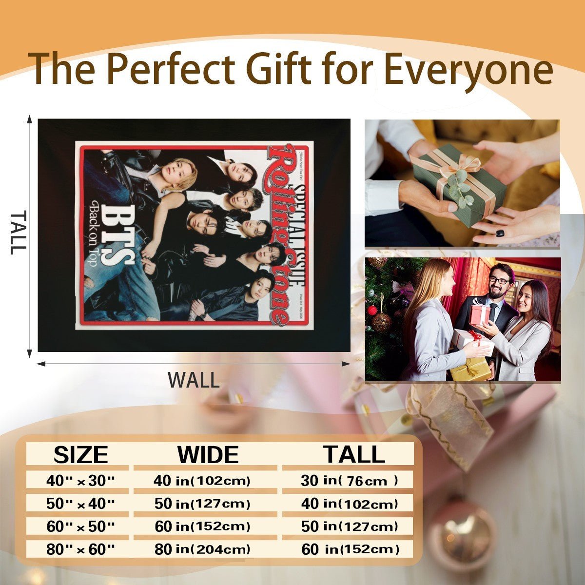 BTS Rolling Stone Magazine cover Flannel Breathable Blanket 4 Sizes! Blanket Throw - Beyond The Shoppe