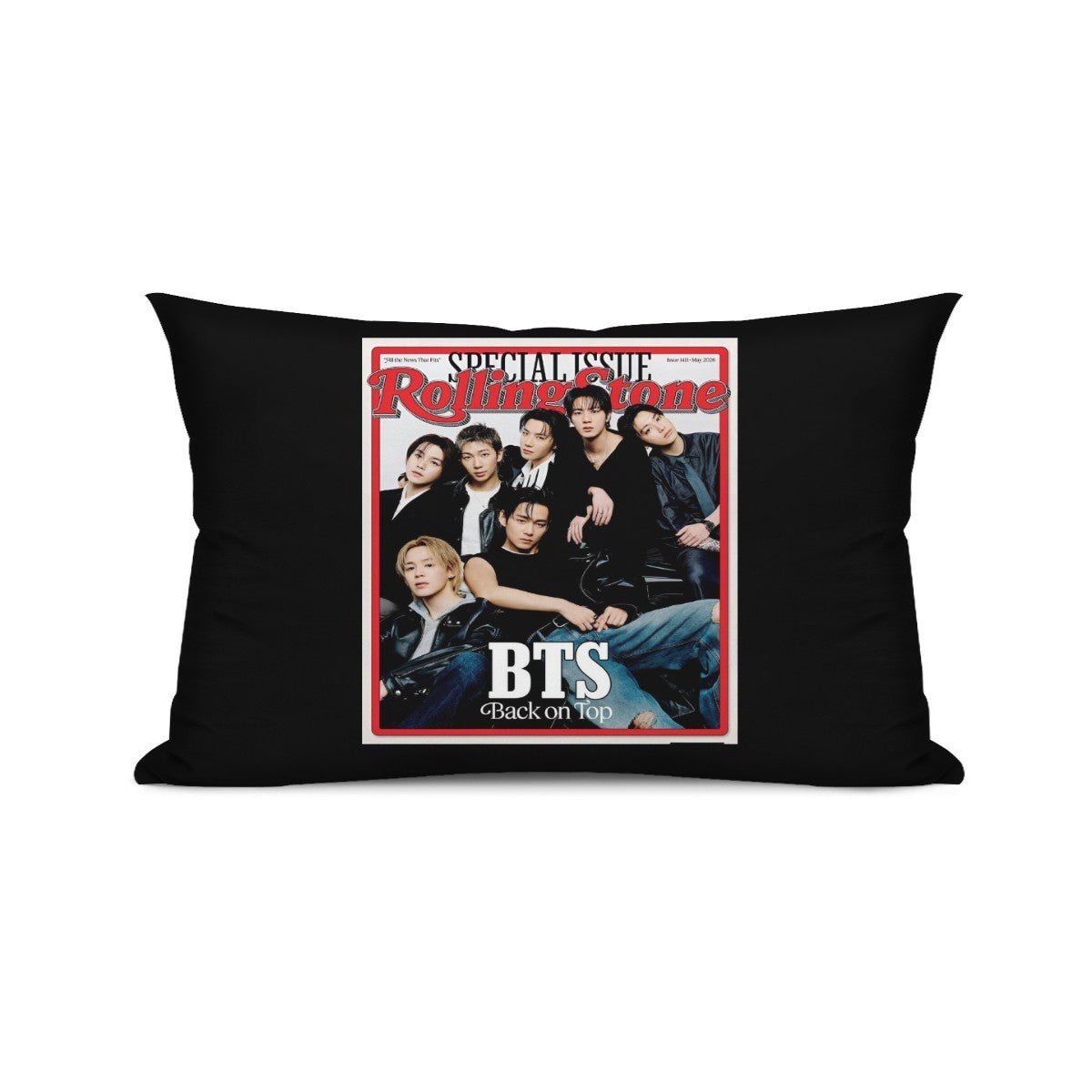 BTS Rolling Stone Magazine Cover themed Pillow sham - double sided pillow case - Pillowcase! Great KPOP Gift! - Beyond The Shoppe