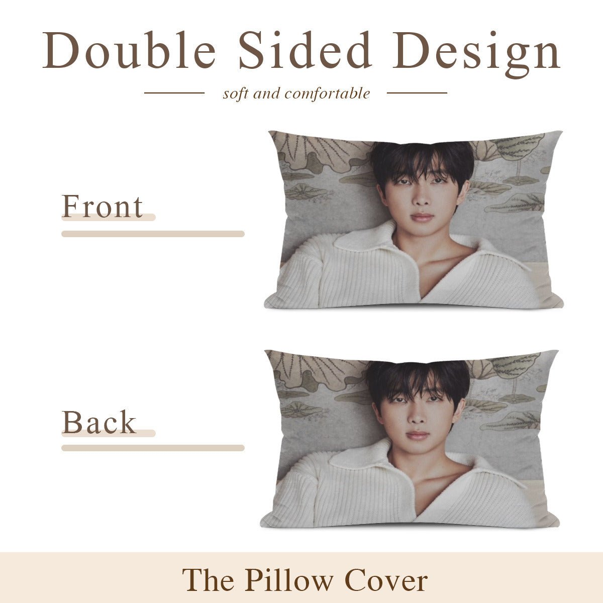 BTS Sexy RM themed Pillow sham - double sided pillow case - Pillowcase! Great KPOP Gift! - Beyond The Shoppe