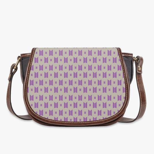 BTS Shoulder Bag - BTS purse - BTS inspired women's bag - Saddle bag - bts clutch - bts bag - great Army gift! - Beyond The Shoppe