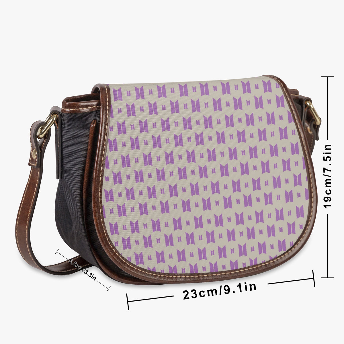 BTS Shoulder Bag - BTS purse - BTS inspired women's bag - Saddle bag - bts clutch - bts bag - great Army gift! - Beyond The Shoppe