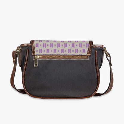 BTS Shoulder Bag - BTS purse - BTS inspired women's bag - Saddle bag - bts clutch - bts bag - great Army gift! - Beyond The Shoppe