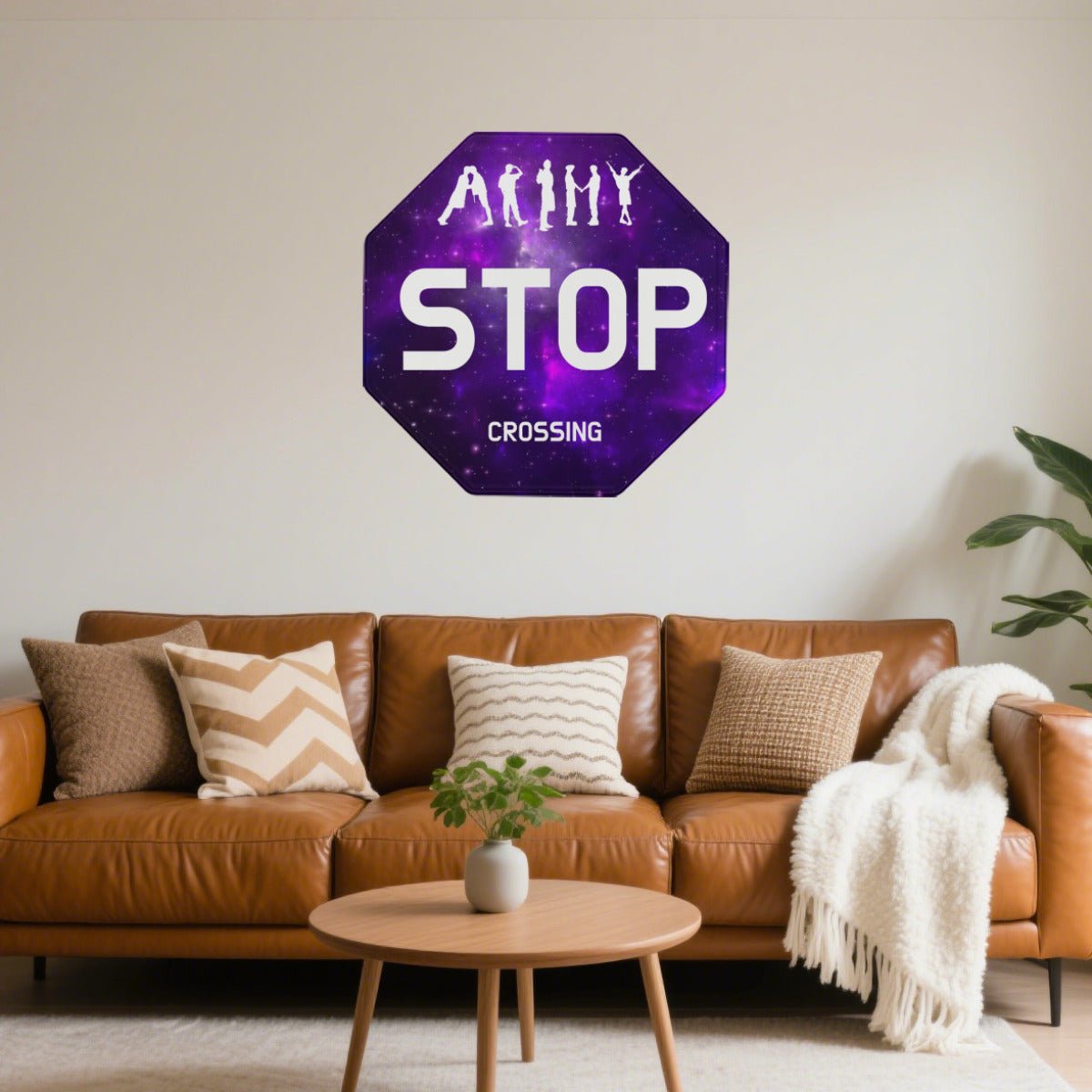 BTS “STOP ARMY Crossing” Octagonal Metal Sign - Beyond The Shoppe