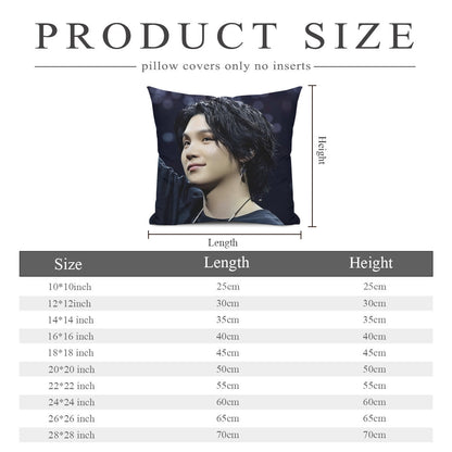 BTS Suga Agust D concert themed pillow cushion cover - double sided pillow case - Pillowcase! Great KPOP Gift! - Beyond The Shoppe