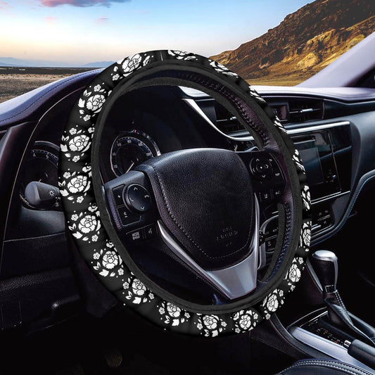 BTS Suga Agust D Lotus Flower Steering Wheel Cover - Lotus flower - Great BTS car accessory - BTS gift - bts army - bts car accessories - Beyond The Shoppe