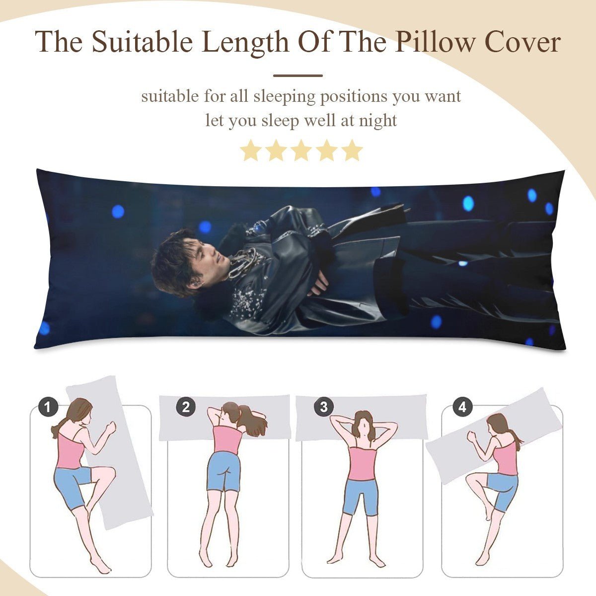 BTS Suga Arirang Full Body Pillow Case - Double Sided with two different photos full body pillowcases - 3 sizes! Great Kpop gift idea! - Beyond The Shoppe