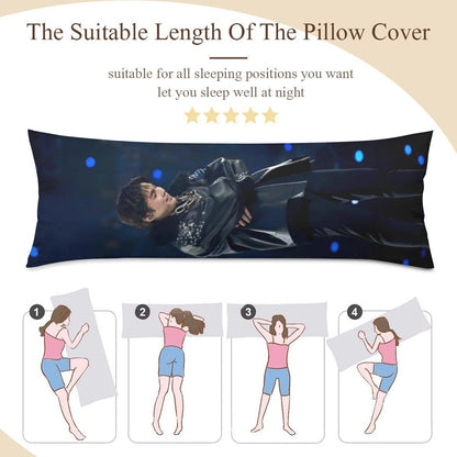 BTS Suga Arirang Full Body Pillow Case - Double Sided with two different photos full body pillowcases - 3 sizes! Great Kpop gift idea! - Beyond The Shoppe