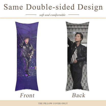 BTS Suga Arirang Full Body Pillow Case - Double Sided with two different photos full body pillowcases - 3 sizes! Great Kpop gift idea! - Beyond The Shoppe