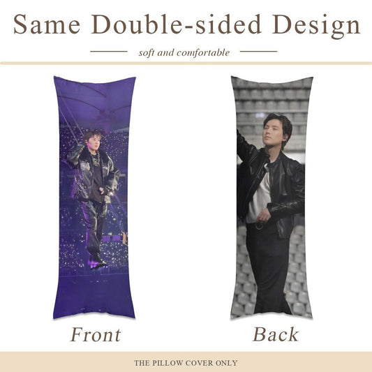 BTS Suga Arirang Full Body Pillow Case - Double Sided with two different photos full body pillowcases - 3 sizes! Great Kpop gift idea! - Beyond The Shoppe