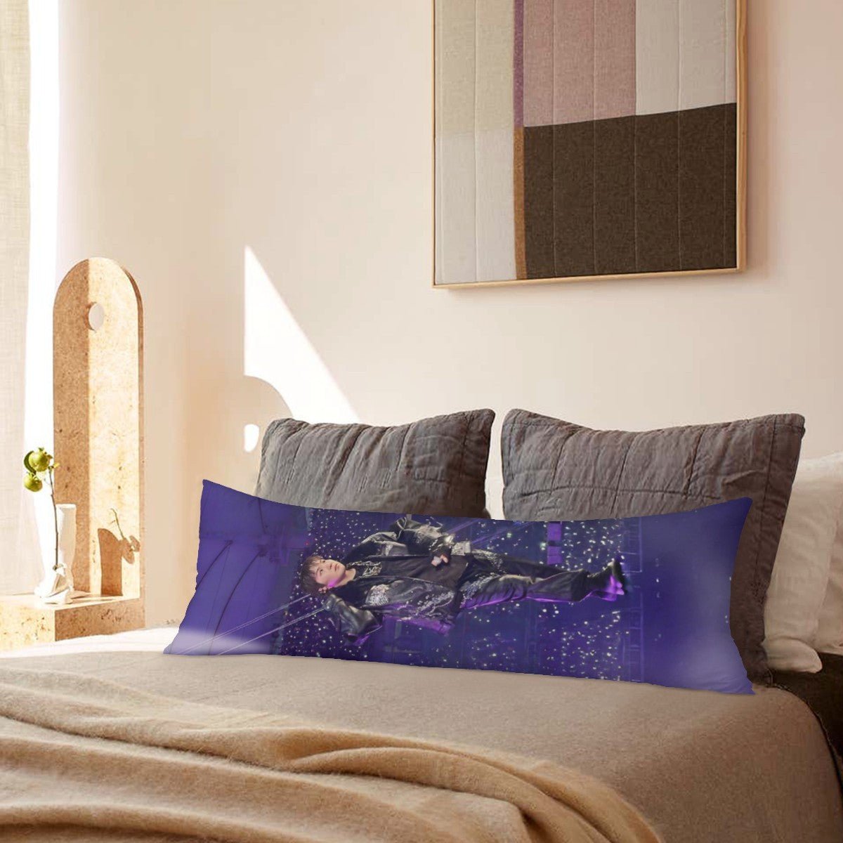 BTS Suga Arirang Full Body Pillow Case - Double Sided with two different photos full body pillowcases - 3 sizes! Great Kpop gift idea! - Beyond The Shoppe