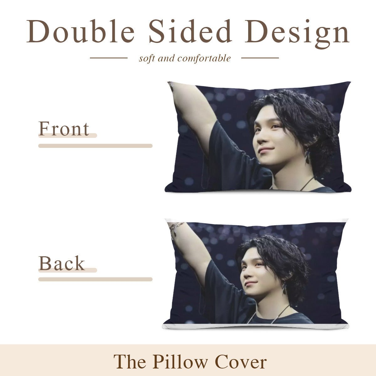 BTS Suga concert themed Pillow sham - double sided pillow case - Pillowcase! Great KPOP Gift! - Beyond The Shoppe