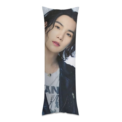 BTS Suga Full Body Pillow Case - Yoongi - Agust D 2 Different pictures! Double sided pillowcase - 3 Sizes - Beyond The Shoppe