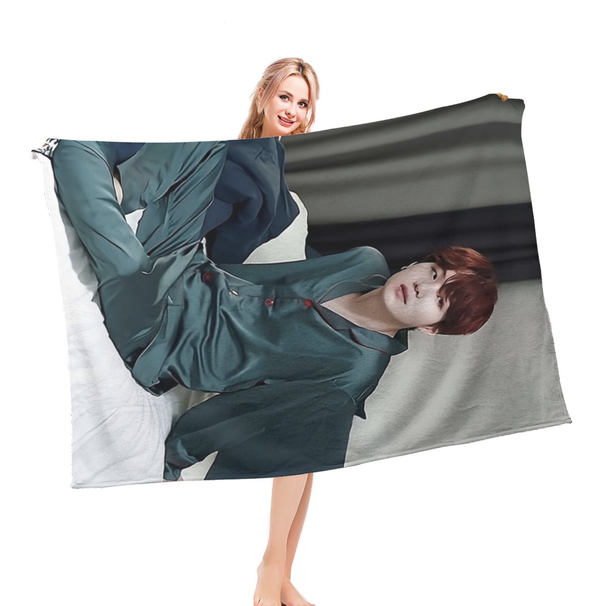 BTS Suga Life size "Sweet dreams" Flannel Breathable Blanket in 4 Sizes! bts Agust D bedroom, blanket, bts comforter, bts blanket - Beyond The Shoppe
