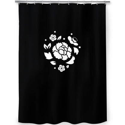 BTS Suga Lotus Inspired Splish Splash! Shower Curtain - Ultimate Agust D bathroom accessory! Great gift for your favorite Army! - Beyond The Shoppe